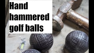 Making a hand hammered gutty golf ball - TimewarpGolf