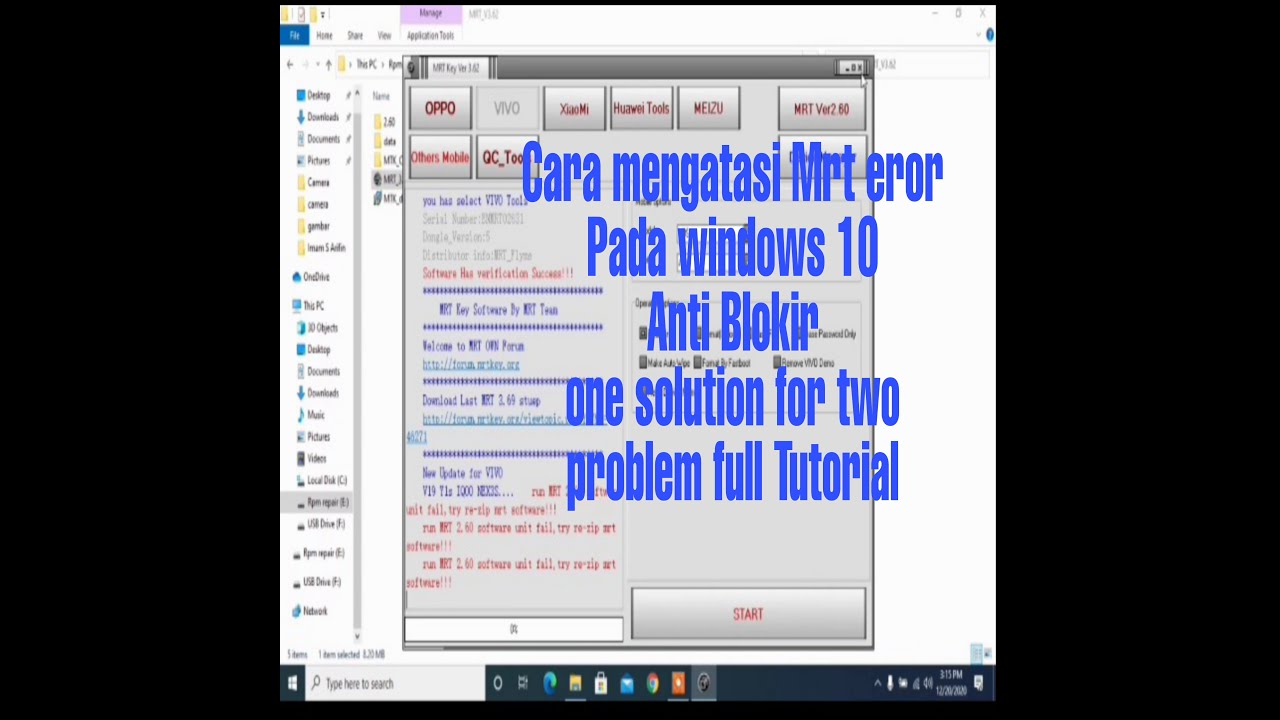 Cara mengatasi mrt yg eror pada windows 10 full tutorial - YouTube
