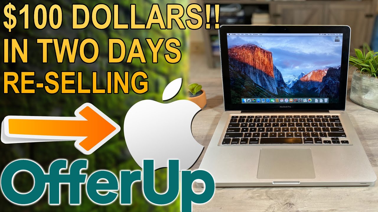 How to make 100 Dollars!! in two days reselling computers on OfferUp YouTube