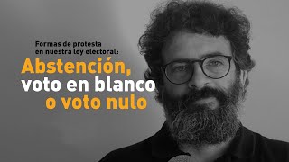 Diferencia entre voto en blanco, voto nulo, abstención y el voto a Escaños en Blanco