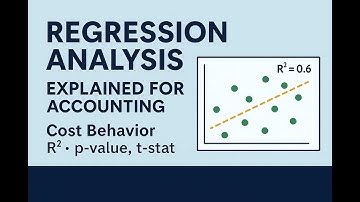 Regression Analysis Explained for Accounting | Cost Behavior, R², p-value, t-stat (Simple Guide)