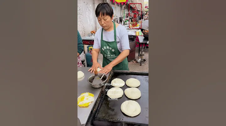 Scallion Pancake- Chinese street food. #pancakes  #streetfood #nightfood #traveltips #travel #food
