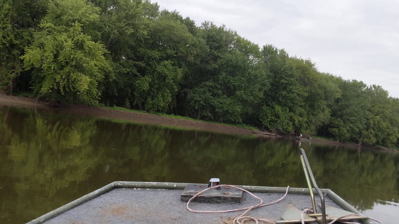 Jon boat with jet ski engine, skimming across 2 inches of water YouTube