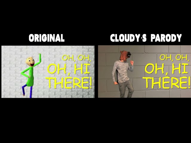 Baldi You're Mine - original vs my parody (comparison) class=