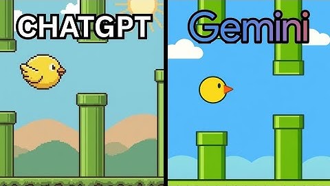 Which AI can make the best Flappy Bird game? | Chatgpt vs Gemini | AI Wars 1