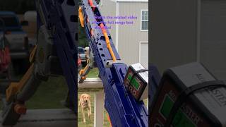 Nerf Long Shot CS-6 range test and angle comparison #nerf #xshot #nerflongshot