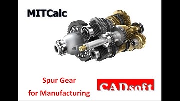 MITCalc English - Spur Gear for Manufacturing Calculation