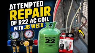 Attempting to patch an R22 AC Unit with JB Weld