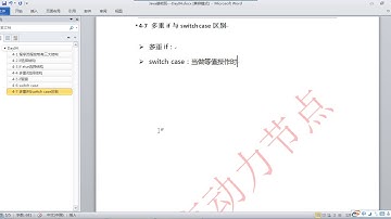 065 动力节点 Java基础301集 多重if与switch case区别