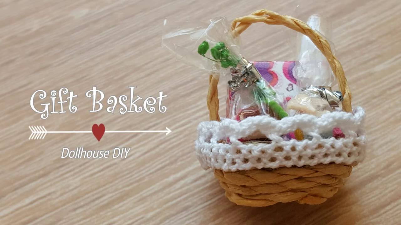 Miniature Dollhouse DIY Woven Basket YouTube