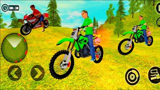 Downhill Mountain Motorbike Racing - Kids Driving Motorbike 3D - Android iOS Gameplay #2 screenshot 3