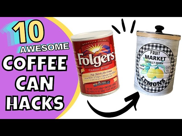 10 USEFUL Ways to REUSE COFFEE & TIN CANS/Upcycled Crafts/Decor