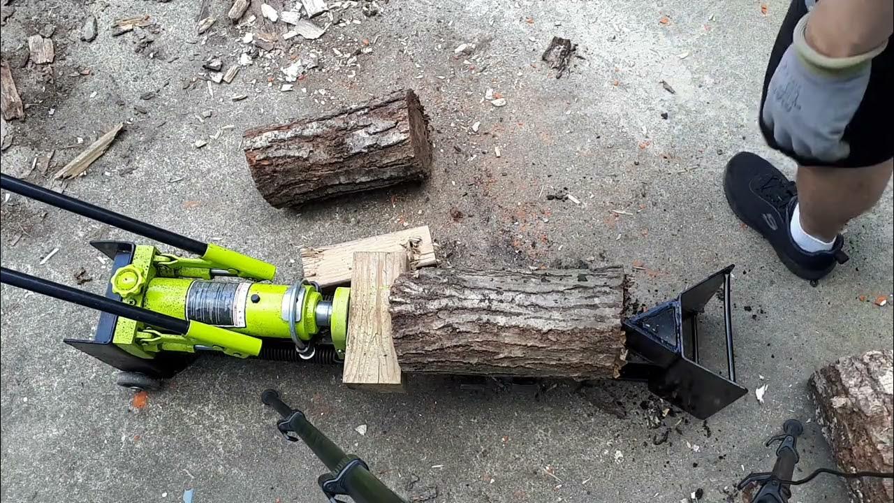 Sunjoe LJ10M hydraulic wood splitter 10 ton YouTube
