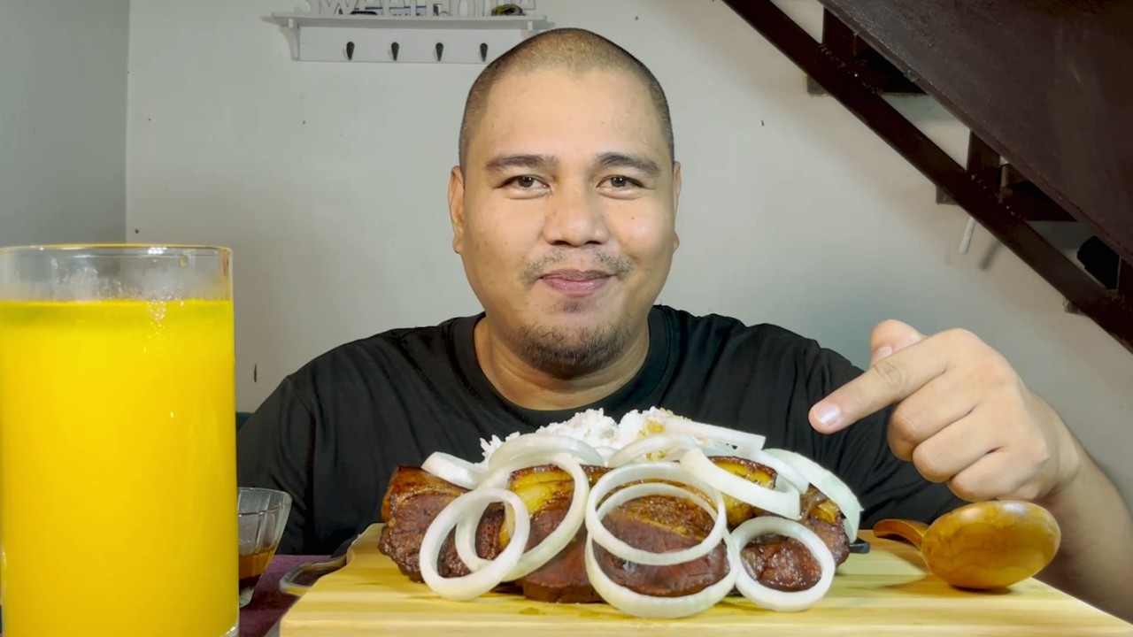 Pork Steak (Bistek Tagalog) Mukbang | MUKBANG PHILIPPINES | Pinoy Eating Show
