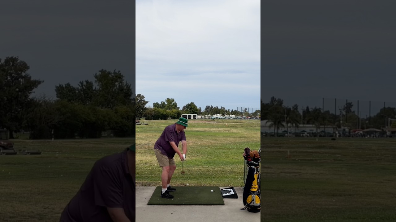 First hit with new to me 3 metal wood.  #golf #golfpractice #golfgrip #taylormadeburnerbubble