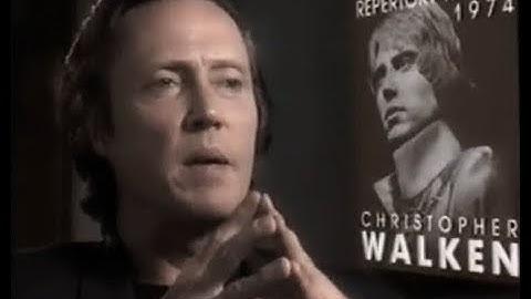christopher walken on hamlet , interview 1994