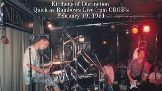 Kitchens of Distinction | Quick as Rainbows | Live from CBGBs 2/19/91 #kitchensofdistinction