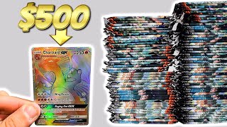 i opened 127 packs to find this $500 charizard...