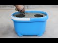 How to cast a wood stove from cement and old plastic buckets