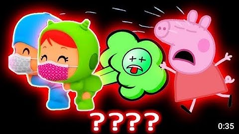 9 Pocoyo & Nina Walking & Peppa Pig Falling Sound Variations in 37 Seconds