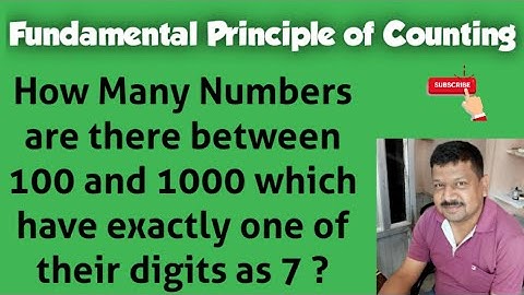How Many Numbers are there between 100 and 1000 which have exactly one of their digits as 7 ?