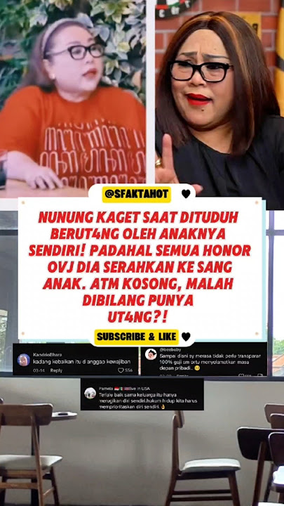 Nunung Dit4gih Ut4ng oleh Anak Sendiri?! #terkini #artis #viralvideo #beritaterkini #shortvideo