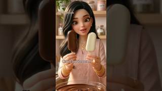No Sugar Ice Cream Recipe 🍦😍 | Easy &amp; Creamy Choco Bar #shorts #chocobaricecream #viral #viralvideo
