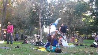Acrobatic Yoga Practice Session -W- Coach Erin New Entrance