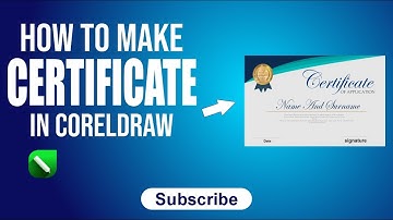 HOW TO MAKE APPRECIATION CERTIFICATE IN CORELDRAW