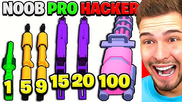 NOOB vs. PRO vs. HACKER in Merge Gun Run!