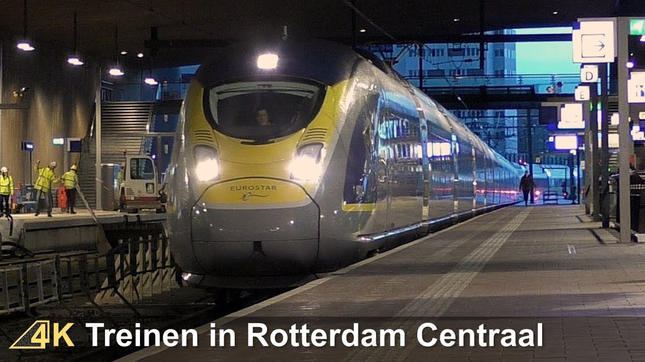 Treinen in Rotterdam Centraal 1 februari