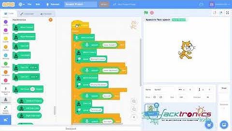 Demo: Scratch: Voice Commands Controlled Robotics Car: Speech Recognition