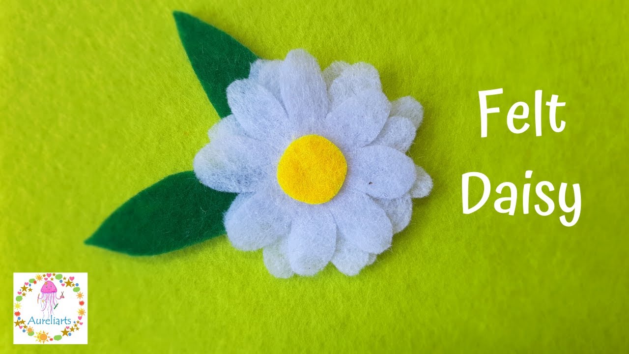 DIY How to Make Felt Flower 🌼 Felt Daisy Flower making Tutorial