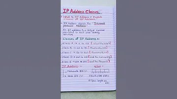 What Is Ip Address Classes Ip Address Imp Question For Job Interview Shorts Viral Youtubeshorts 