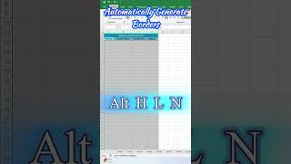 🔥 Excel me Automatic Borders 😱 | #excelshorts