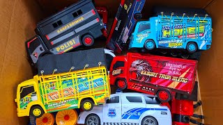 Unboxing Truk Oleng, Bus Telolet, Mobil Damkar, Mobil Polisi, Mobil Ambulance, Mobil Balap  48