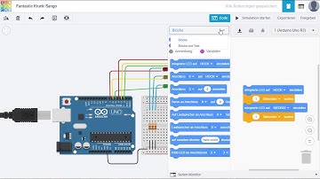 Arduino Ampel mit Haupt und Nebenstraße in Tinkercad