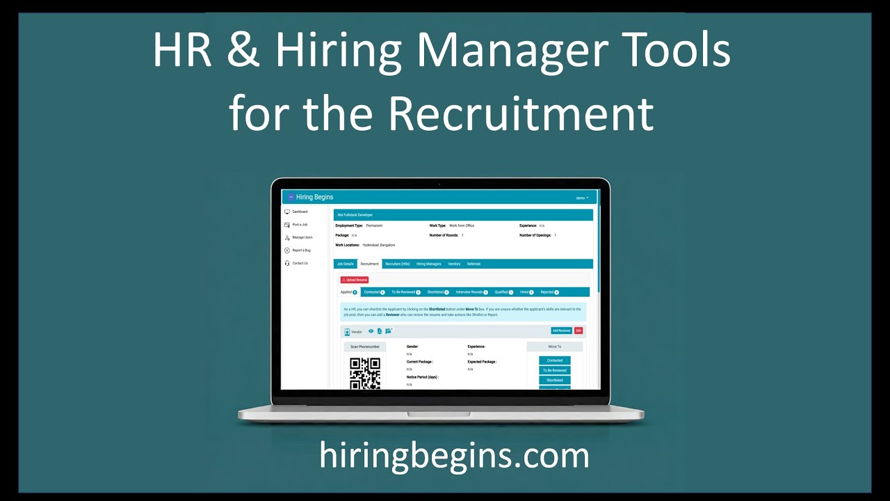 HR and Hiring Manager Tools For the Recruitment
