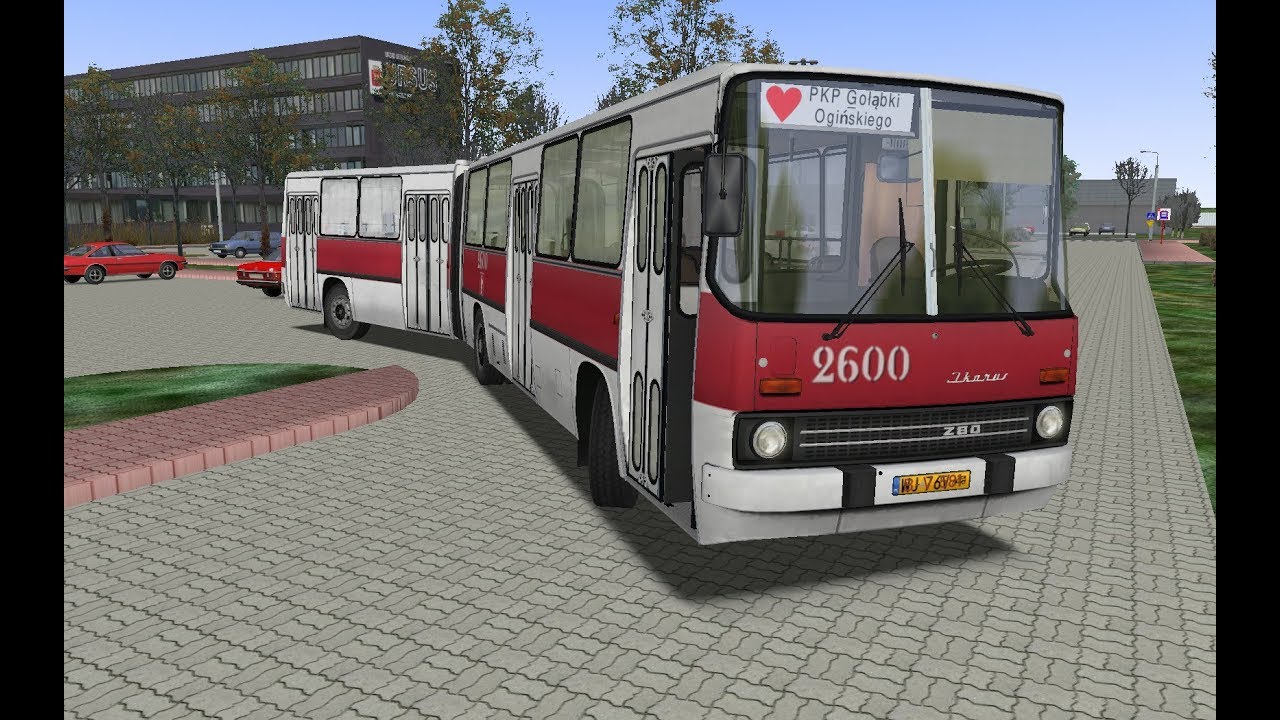 OMSI #12 Warszawa Ursus Linia: W-2 (walentynkowa) PKP Gołąbki - Ogińskiego Ikarus 280 #2600 | KUBSSS