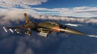 DCS F-16 Viper - Mission W.T.F. (What The Fog) - Caucasus Low visibility bombing (+ILS Landing)