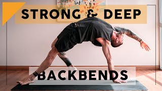 Strong Deep Backbend Vinyasa Breathe And Flow Yoga