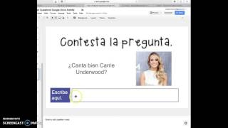 Spanish Questions Google Drive Activity