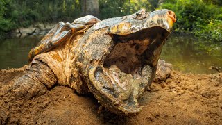 Catching Alligator Snapping Turtles w @SnakesAreUsTV 