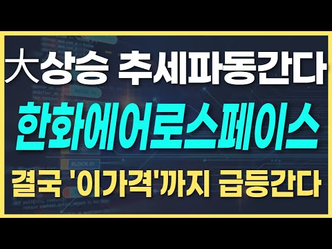 [주식]한화에어로스페이스 - 핵심대응전략 주가 모멘텀 분석! 이 영상하나로 끝입니다 긴말안합니다 주주 필수 시청!