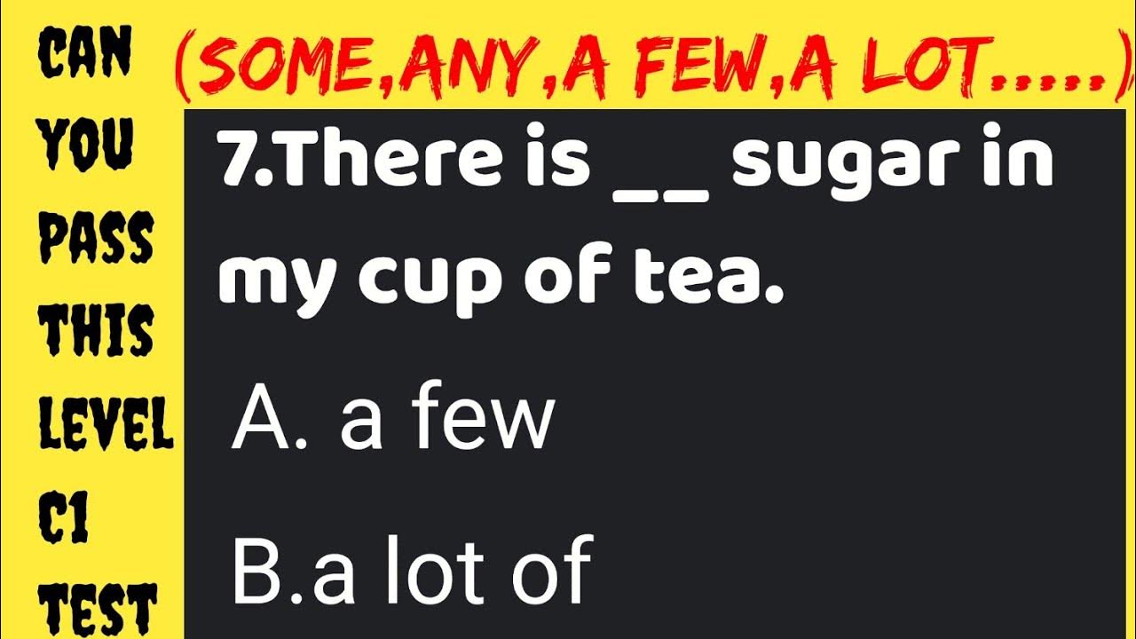 QUIZ ON QUANTIFIERS Level B1 How many of this can you answer