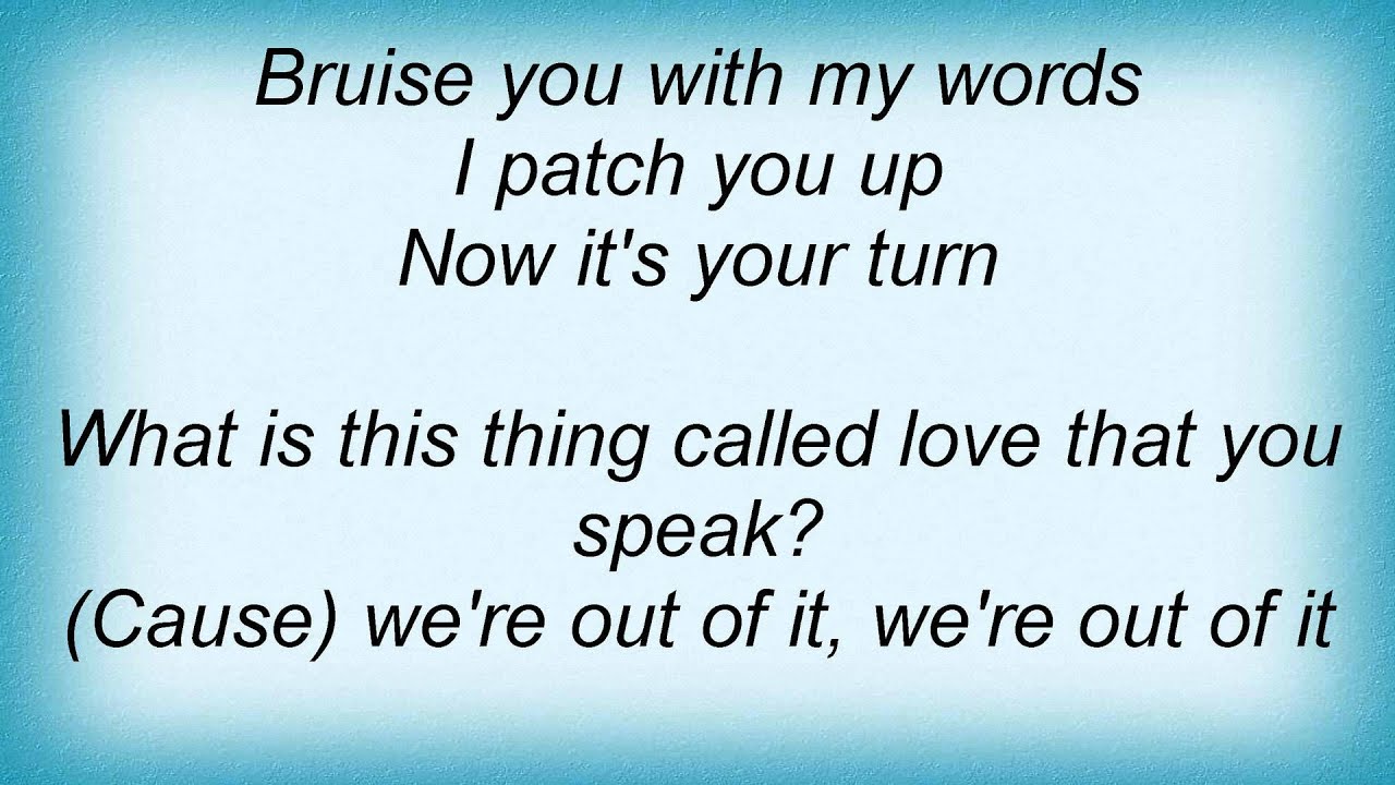 Editors What Is This Thing Called Love Lyrics YouTube Editors what is this thing called love lyrics youtube