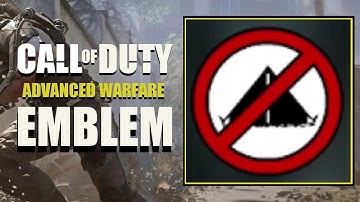 COD AW / Call of Duty Advanced Warfare : No Camping Emblem Tutorial ( Easy To Make )