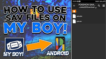 Hoe gebruik je SAVE FILES (.sav) op ANDROID! | Hoe gebruik je SAVE FILES (.sav) op de MY BOY-emul...