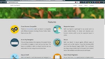 How to use AJAX Live Search (FOR OLDER VERSION)