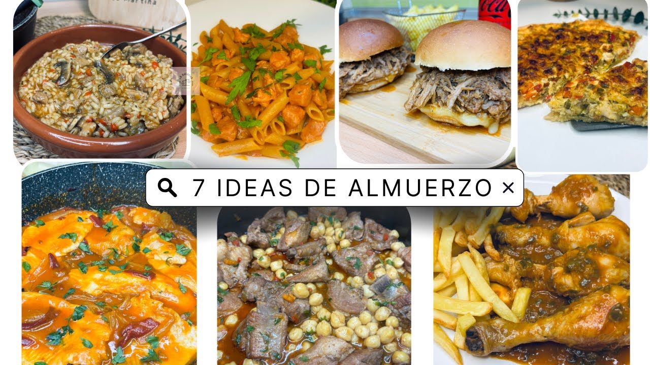 🥘 7 IDEAS DE ALMUERZO PARA TODA LA SEMANA 🍱